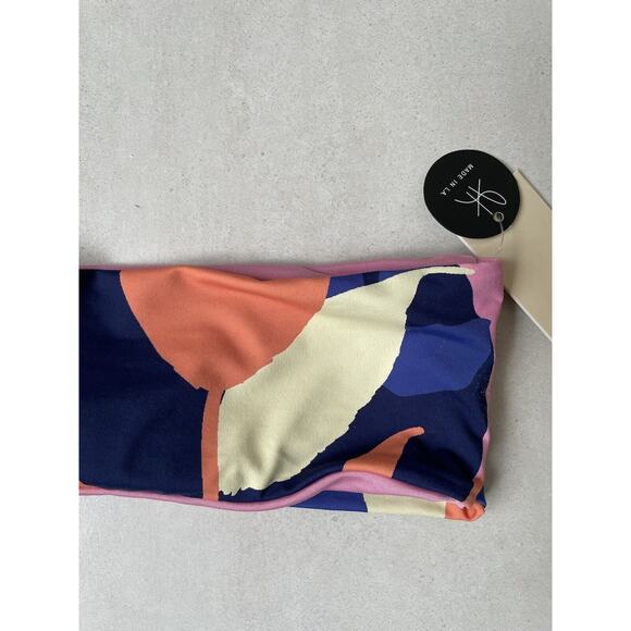 Ris-K  Bikini Top Bandeau Swell Multicolor Swimwear - Picture 7 of 7